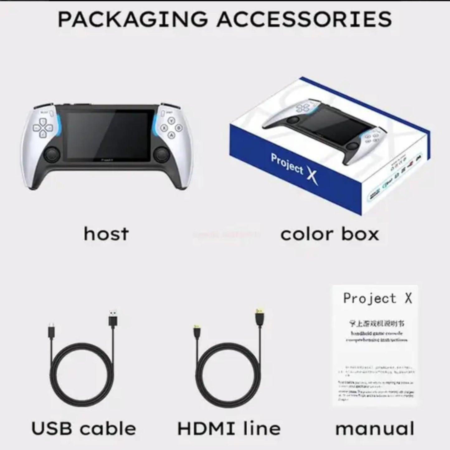 Project X | Consola de juegos retro | 76,440 juegos | 256GB