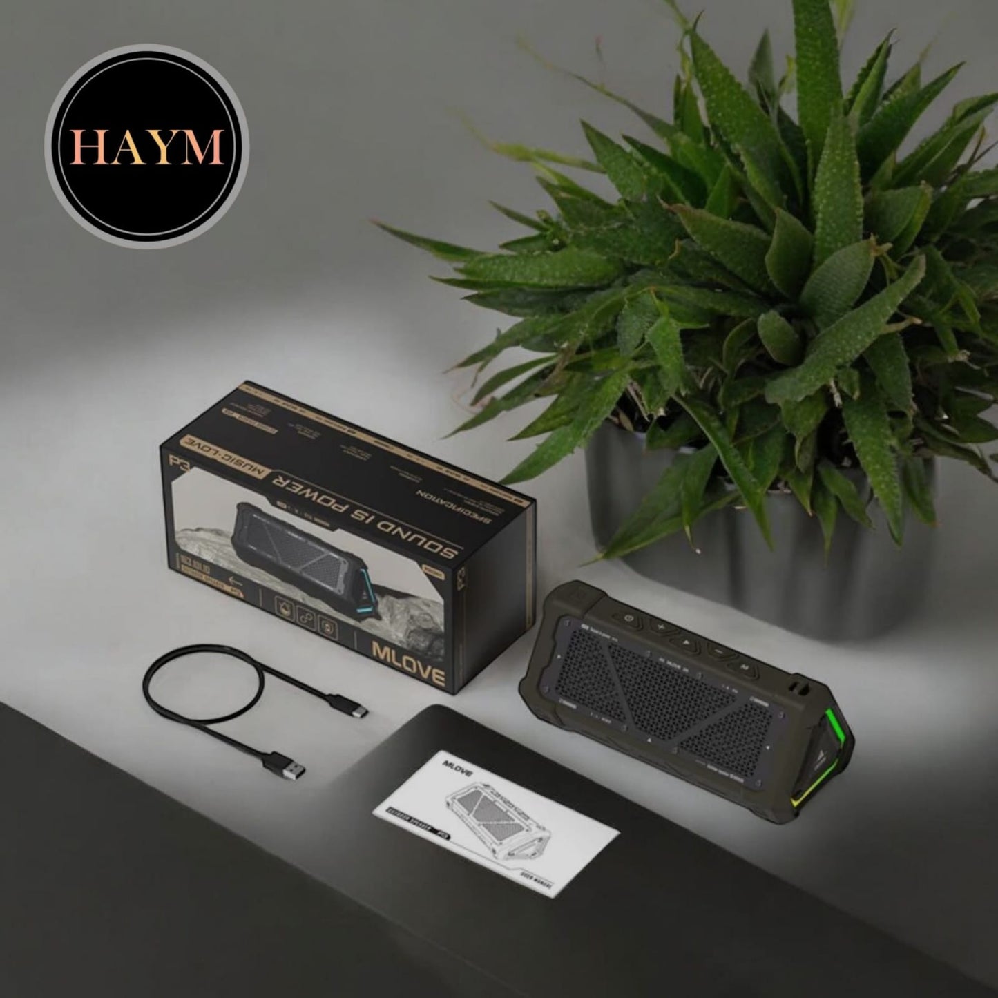 MLOVE | Altavoz Bluetooth 5.3 P3 | Para exteriores