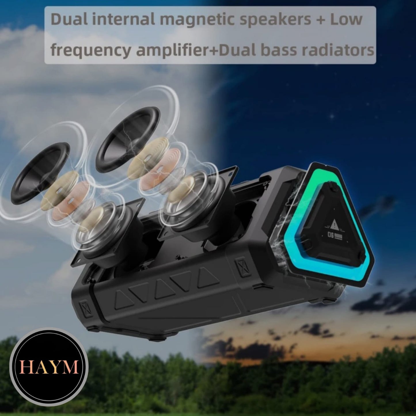 MLOVE | Altavoz Bluetooth 5.3 P3 | Para exteriores