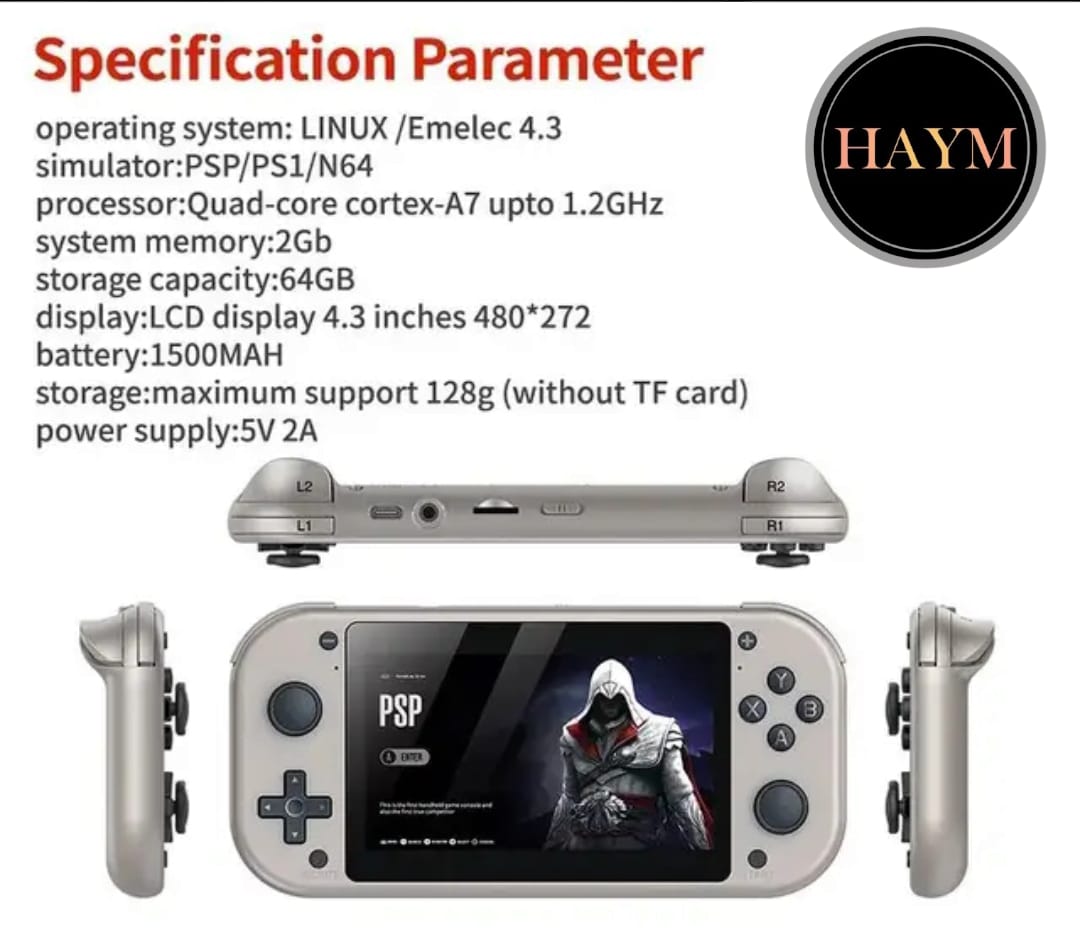 M17 | Consola de juegos retro | 20,000 juegos | 128GB