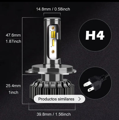 Faros LED | Tricolor | 18,000 Lúmenes | 80 watts