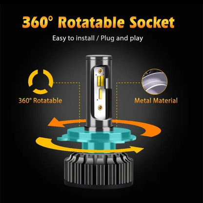 Faros LED | Tricolor | 18,000 Lúmenes | 80 watts